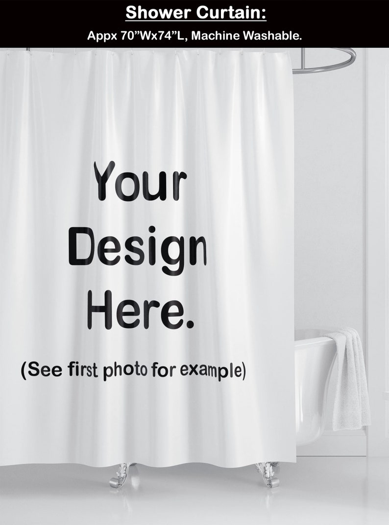 Personalized Shower Curtain Set Shower Curtain Bath Mat Etsy