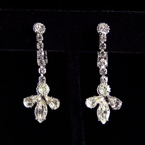 Les Bernard Rhinestone Drop Earrings (No. 1066)