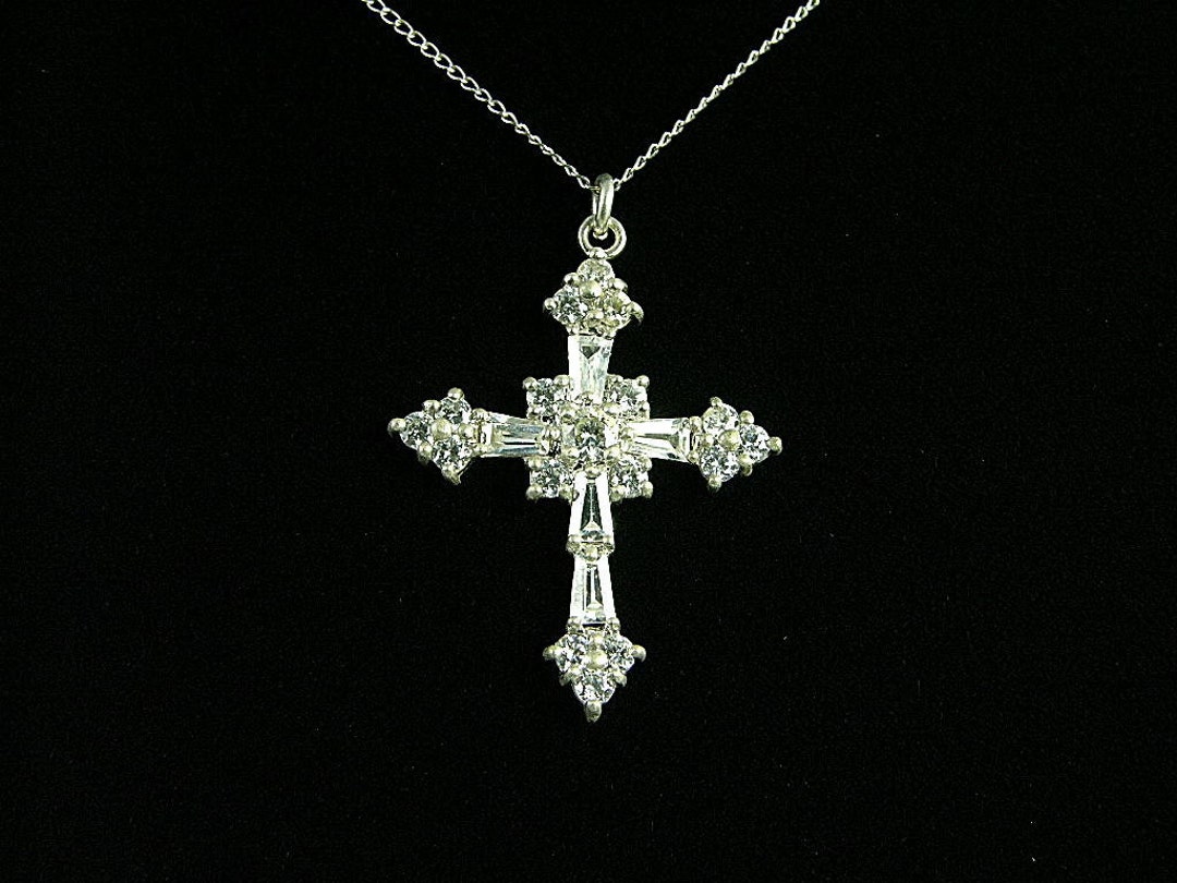 Ciondolo Croce Crucifisso 3D In Argento Sterling Con Catena A - Foto 6