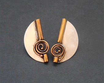 Groves Sterling Modernist Earrings (No. 1377)