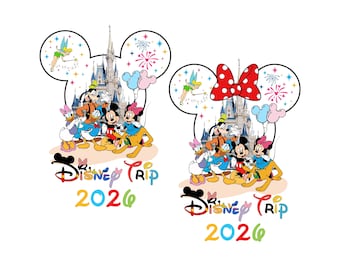 Bundle Family Trip 2026 Png, Vacation 2026, Mouse and Friend Squad, Vacay Mode Png, Magical Kingdom 2026 Shirt Design, Best Day Ever Castle