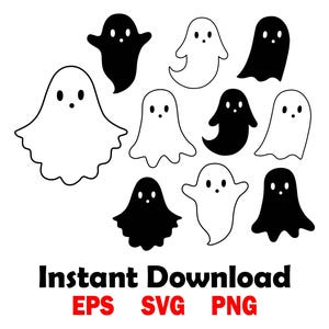 Geist-Svg-Bundle, süße Geist-Schnittdateien, Halloween-Spooky-Png, gruselige Saison SVG, Süßes oder Saures, Herbst Vibes Eps, Halloween Shirt Clipart 2025