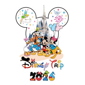 Disneyland Trip 2026, Family Vacation 2026 Png, Couple Disney Cut File, Family Squad, Vaca Mode, Magic Kingdom Castle Tour, Best Day Ever image 3