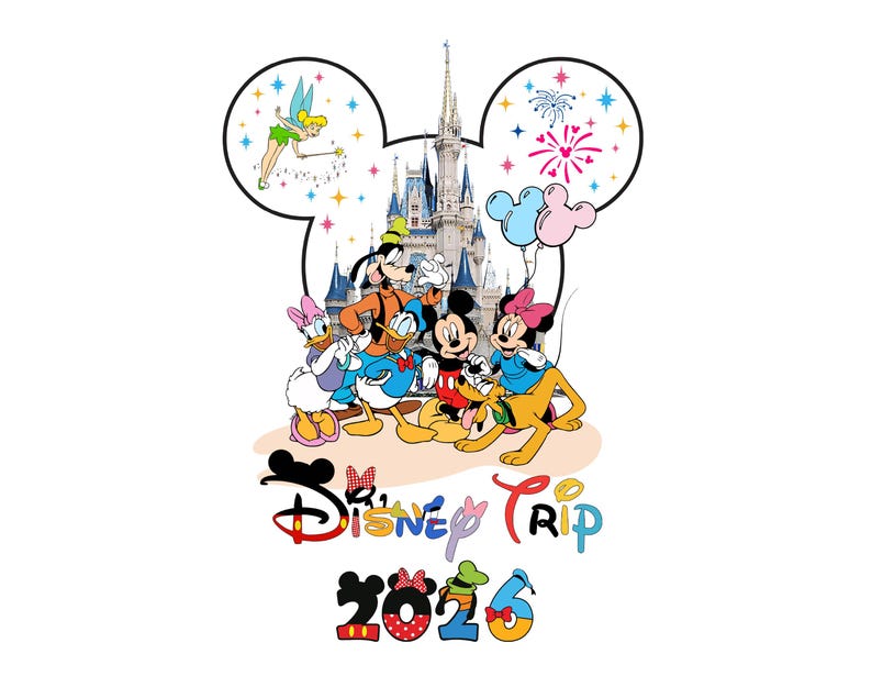 Disneyland Trip 2026, Family Vacation 2026 Png, Couple Disney Cut File, Family Squad, Vaca Mode, Magic Kingdom Castle Tour, Best Day Ever image 3
