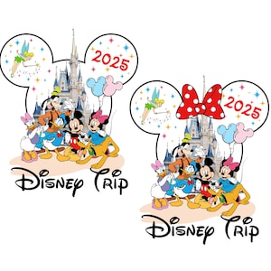 Family Vacation 2025 Png, Magical Kingdom Png, Family Trip, Friend Squad, Vacay Mode, Mouse and Friend Shirt Design, Family Squad Png Only