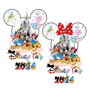 Disneyland Trip 2026, Family Vacation 2026 Png, Couple Disney Cut File, Family Squad, Vaca Mode, Magic Kingdom Castle Tour, Best Day Ever image 1
