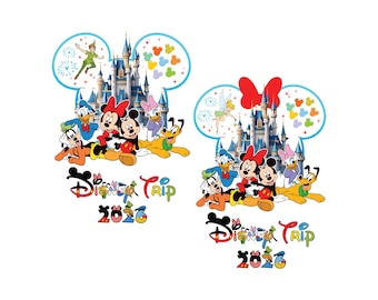 Bundle Family Trip 2026 Png, Vacation 2026, Mouse and Friend Squad, Vacay Mode Png, Magical Kingdom 2026 Shirt Design, Best Day Ever Castle