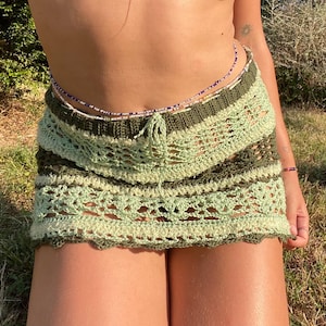 Crochet Beachwear Cotton - Nymph Lace Mini Skirt