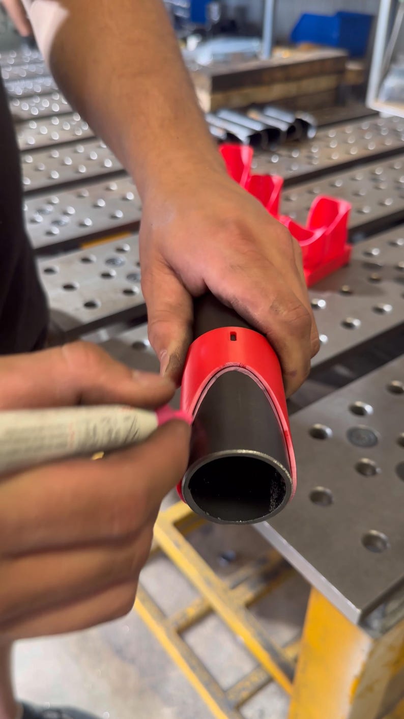 Pipe Notching Process Tube Notcher, Roll Cage, Exhaust Pipe Notching Template,marking Tool ...