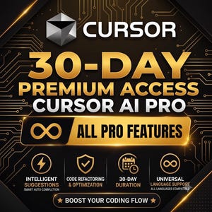 Cursor AI Pro – 1-Monats-Abo | KI-Code-Editor | Schnelle Lieferung