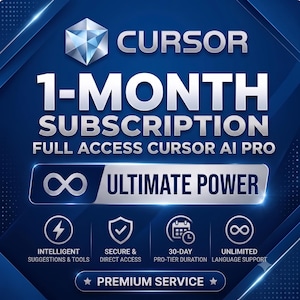 Cursor AI Pro 1-Month Subscription | AI Code Editor | Fast Delivery