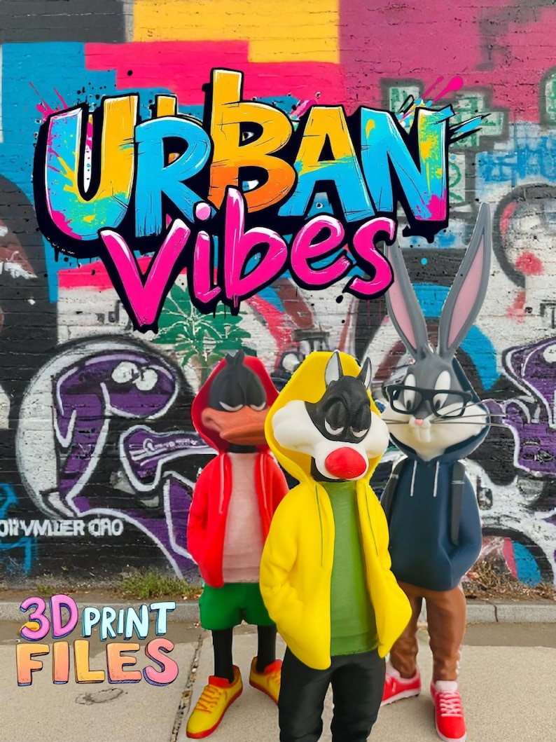 Urban Vibes 3D Print Files, All Your Favourite Characters, Seperate ...