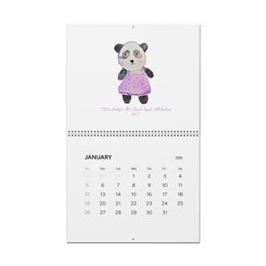2025 Whimsical Animal Calendar: Funny Empowering Quotes, Watercolor Art