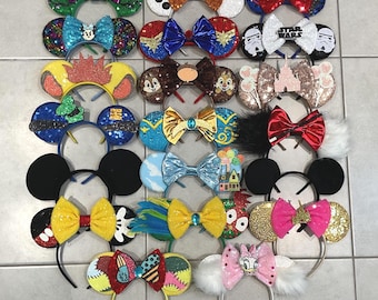 Mickey ears, Minnie ears, ears, park ears, Disney ears, Disney headband, Disney park ears,Disney Inspired Mouse Ears Headband, Princess ears
