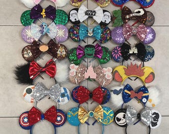 Mickey-oren, Minnie-oren, oren, parkoren, Disney-oren, Disney-hoofdband, Disney-parkoren, Disney-geïnspireerde hoofdband muisoren, prinsessenoren