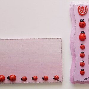 Gifts, Home Décor, Handmade Door Sign with a matching mezuzah house, Jewish nursery, Jewish home gift, Handmade gift set, Judaica gift set