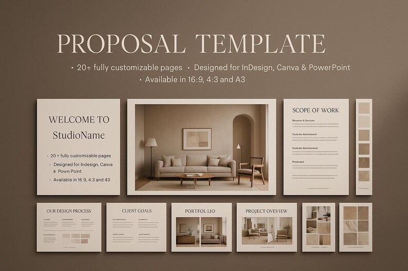 3-in-1 Interior Design Kit • Fee Proposal, Client Presentation and FF&E ...