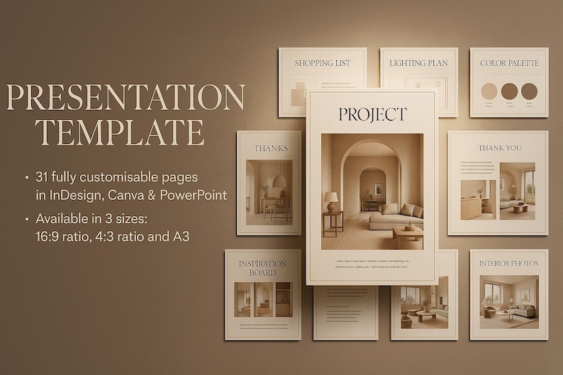 3-in-1 Interior Design Kit • Fee Proposal, Client Presentation and FF&E ...