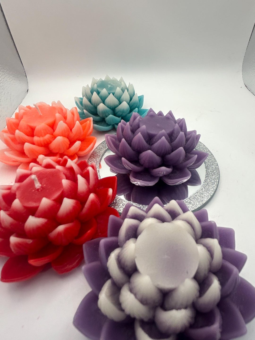 Custom Lotus Flower Beeswax Candle | Personalized Gift, Wedding Favor ...