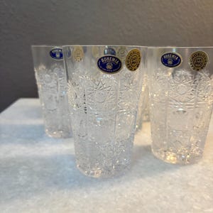 Bohemia Lead Crystal Glass - Etsy