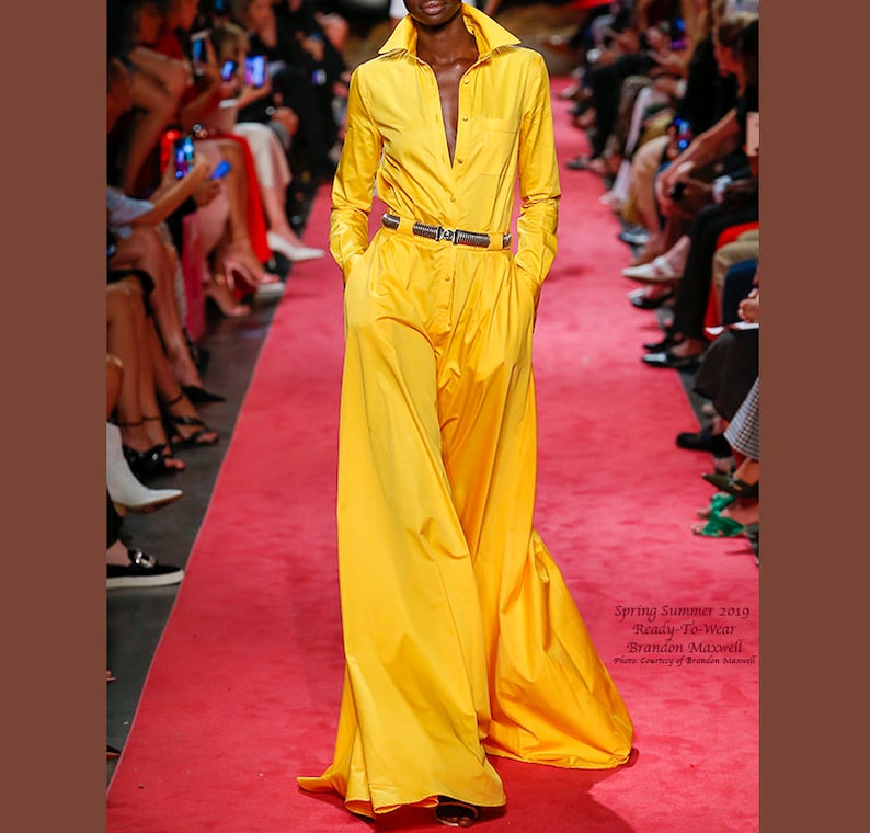 yellow jumpsuit formal