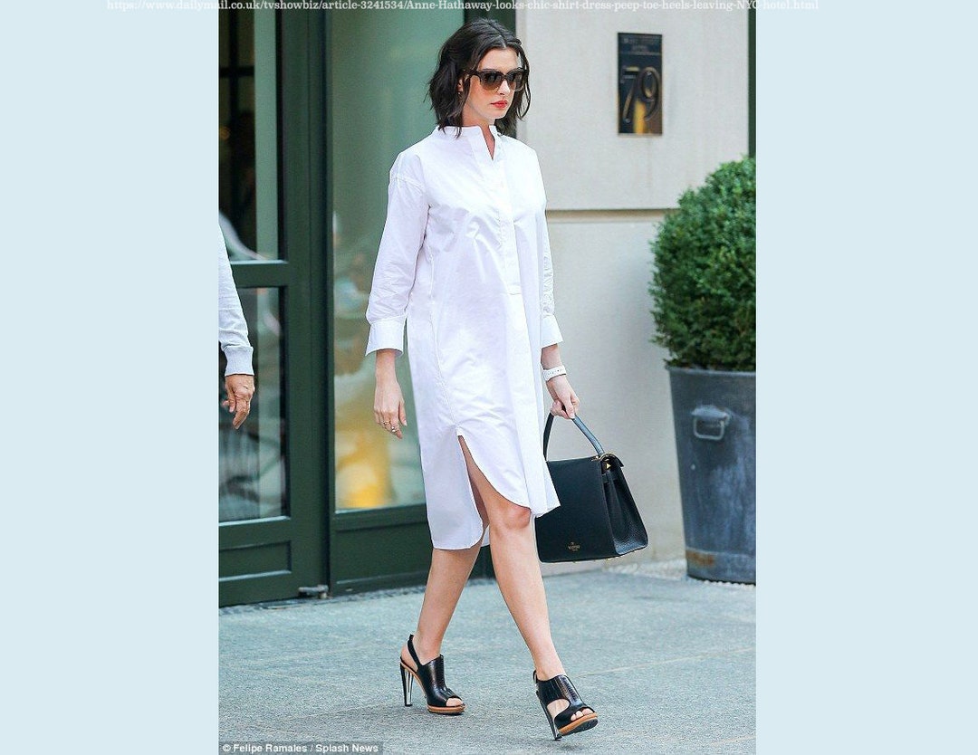 white long sleeve tee shirt dress Long Sleeve Shirt Dress In White Stripe Linen | EGO US