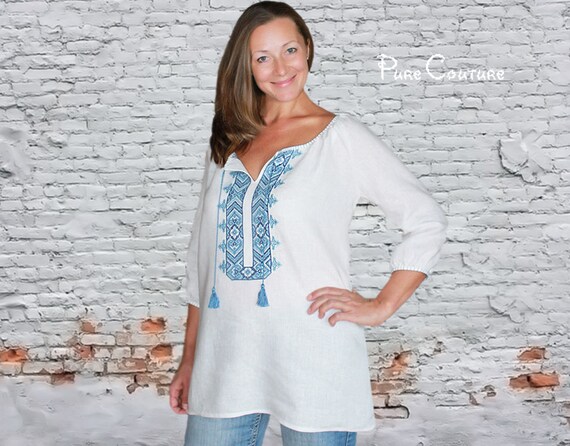 peasant tunic tops
