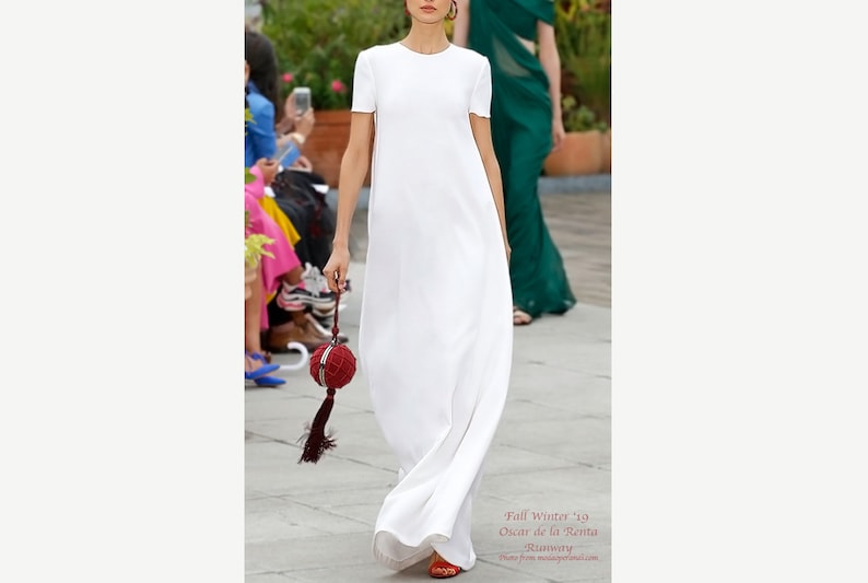 simple white maxi dress for wedding