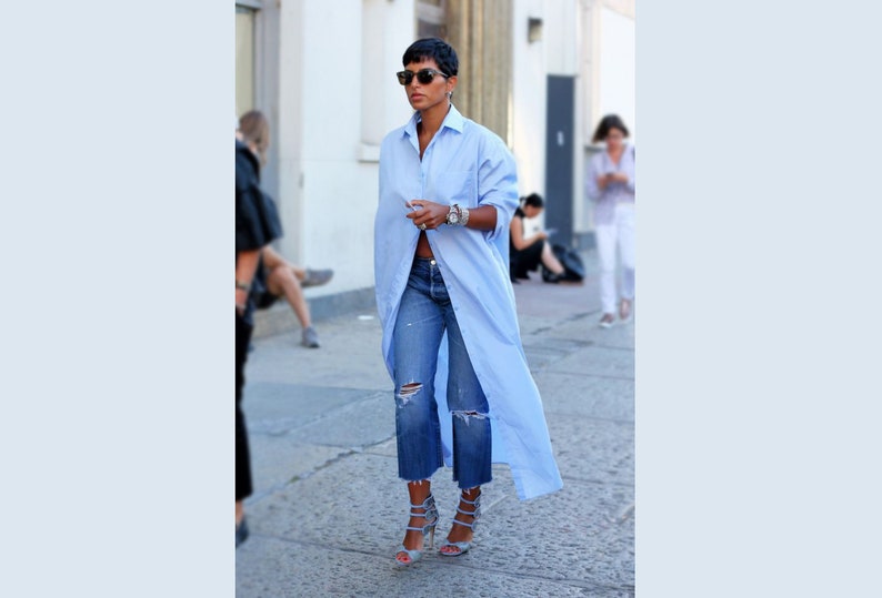 Oversized Shirt for Women / Button up Shirt Vintage / Custom Etsy UK