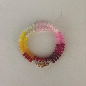 Sunset Ombre Glass Bead Necklace