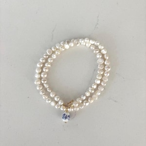 Freshwater Pearl + Charm Necklace
