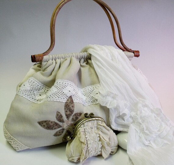 Rattan Satchel w/ Dual Handles