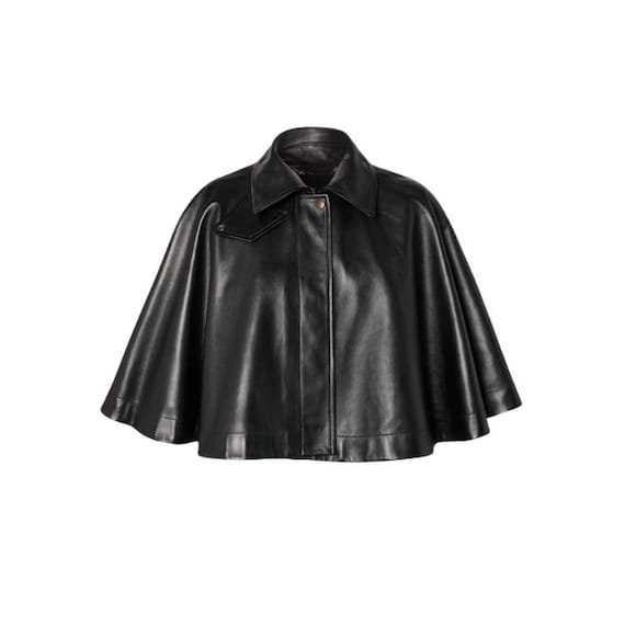 Handmade Genuine Leather Cape Jacket | Women's Gothic Cloak
