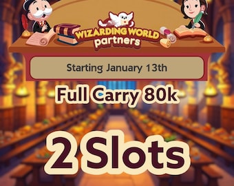 Wizarding World Partners - 2 Slots - Monopoly Go - Partner Event