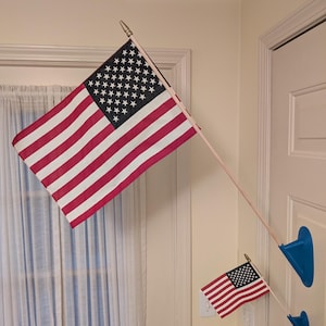Magnetic Mini or Small Flag Holder / Mount for Home or Classroom