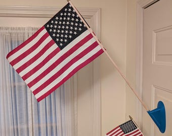 Magnetic Mini or Small Flag Holder / Mount for Home or Classroom