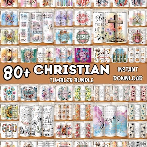 80+ Bible Tumbler Wrap Bundle, Christian Bible Verses Sublimation Faith Tumbler, Christian Quotes Religious 20 oz Skinny Tumbler Wrap PNG