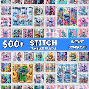 500+ Stitch Tumbler Wrap Designs Bundle, Stitch Sublimation Designs, 20 oz Stitch Tumbler Wrap PNG, Lilo & Stitch Sublimation