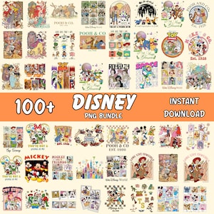 100+ Disney All Character Png Bundle, Mickey and Friends Png, Disney Princess Png, Pooh and Friends Png, Toy Story Png, Disneyland Trip Tee