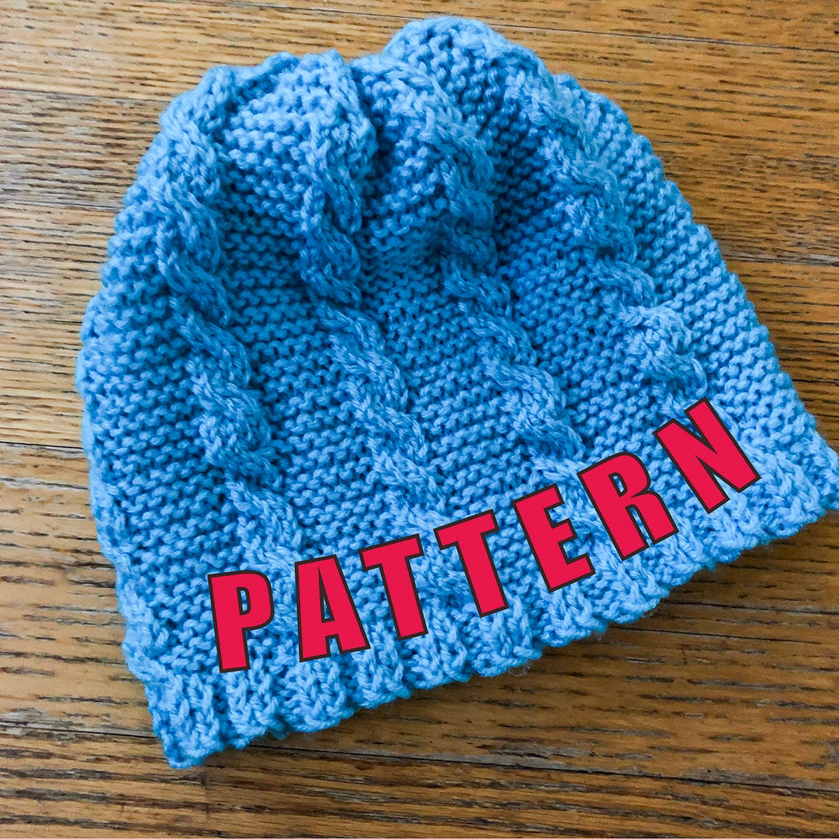 Cable Knit Hat Pattern - Etsy