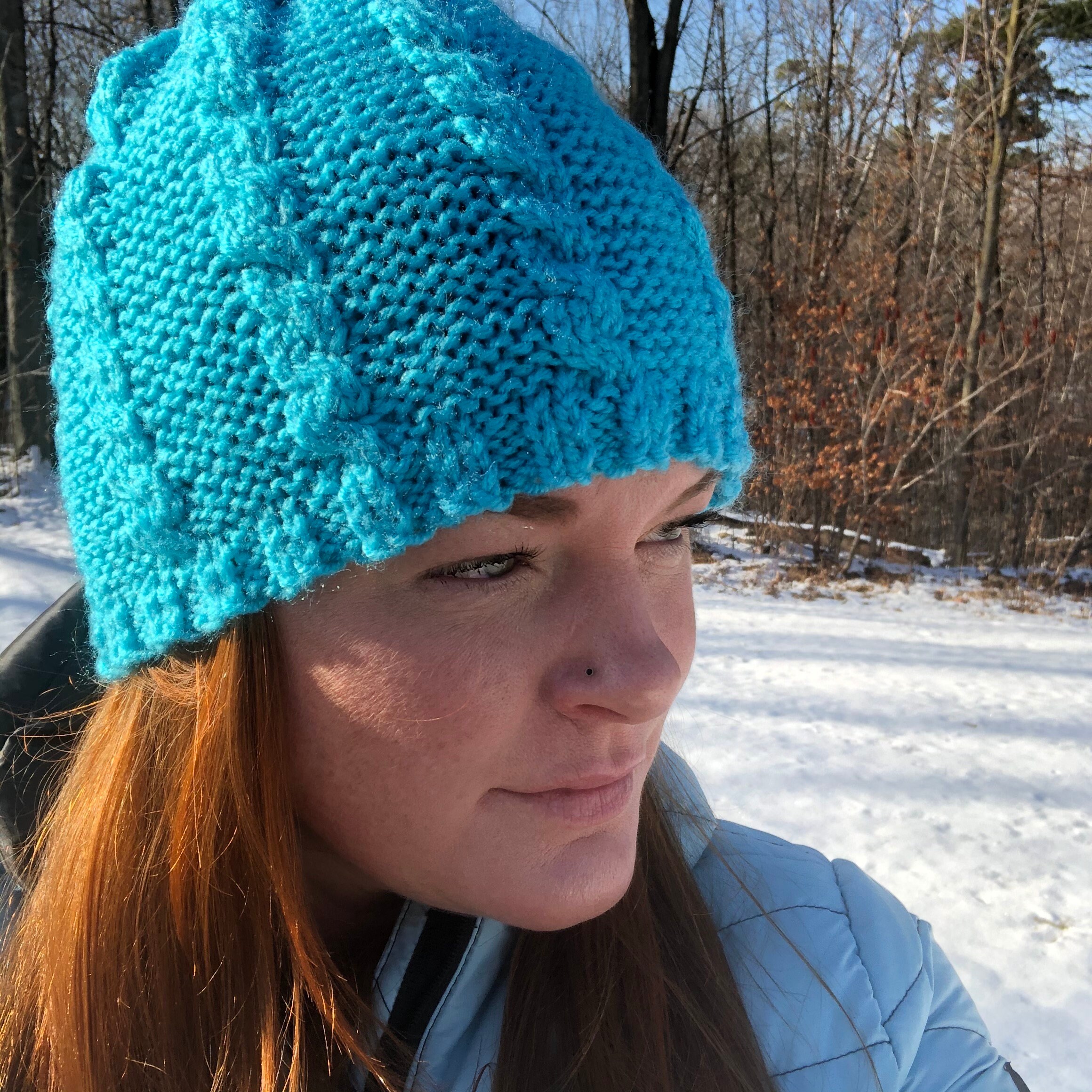 Cable Knit Hat Pattern - Etsy