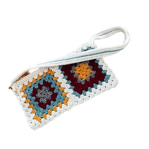 Crochet Crossbody Bag, Mid-size Crossbody Purse, Boho Crossbody Bag, Sling Bag