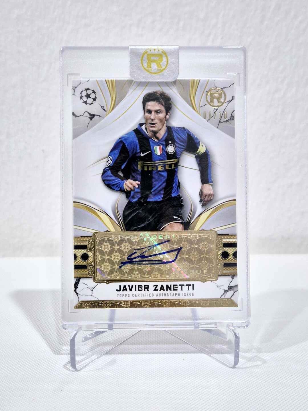 Topps Certified Autograph Issue: Javier Zanetti /10 FC Inter Milan