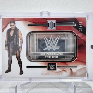2023 Panini Impeccable WWE - WWE Logo Rhea Ripley Silver Bar /35