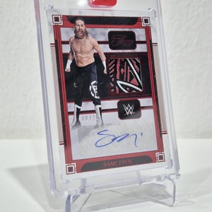 2024 Panini Three Count WWE - Sami Zayn #MA-SZN Memorabilia Autographs Red /15