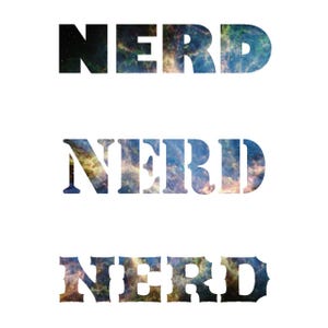 Galaxy Nerd Sticker