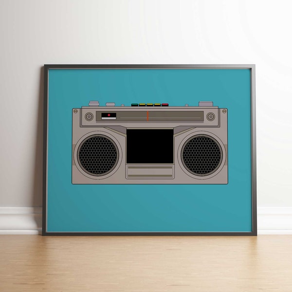 Stranger Things Radio Boombox Print Five JPEGs Instant Download Stranger Things Gift