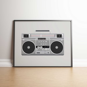 Boombox Art Print: JVC RC-M90 Ghetto Blaster (Digital Download)