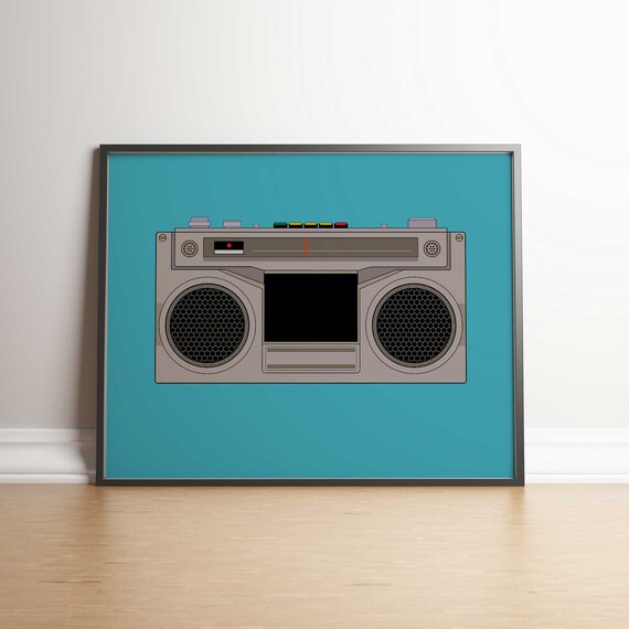Stranger Things Radio Boombox Print Five Jpegs Instant - Etsy