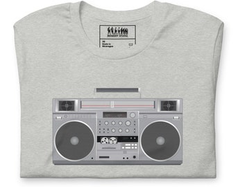 Unisex T-Shirt Beastie Boys  LL Cool J Inspired Boombox JVC RC-M90